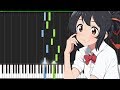 Date 2 & Mitsuha's Theme - Kimi no Na wa (君の名は) [Piano Tutorial] (Synthesia) // Torby Brand