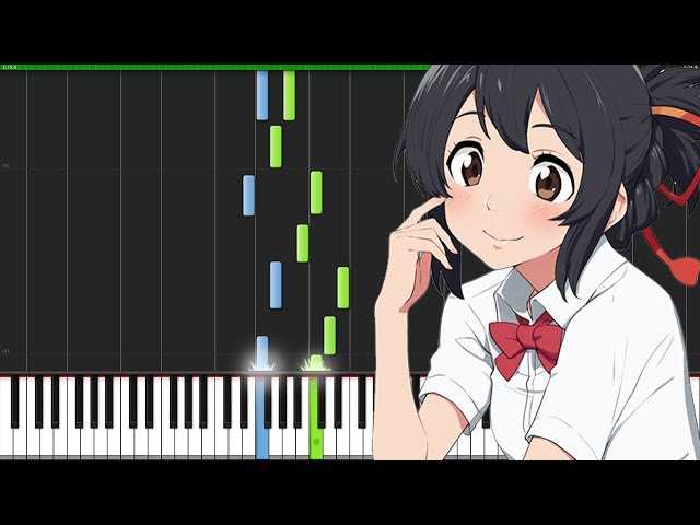 Date 2 u0026 Mitsuha's Theme - Kimi no Na wa (君の名は) [Piano Tutorial] (Synthesia) // Torby Brand class=