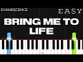 Evanescence - Bring Me To Life | EASY Piano Tutorial