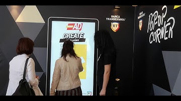 User engagement activation with Touch Digital Totem - IAA Conference Bucharest