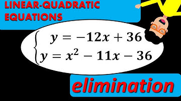 LINEAR QUADRATIC SYSTEM OF EQUATIONS: ELIMINATION METHOD | EXAMPLE 2 - OH MATH GAD