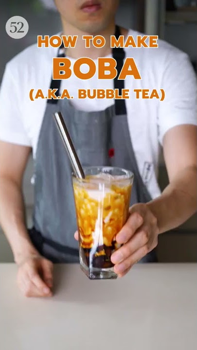 How to Make Bubble Tea (Boba) At Home #Shorts