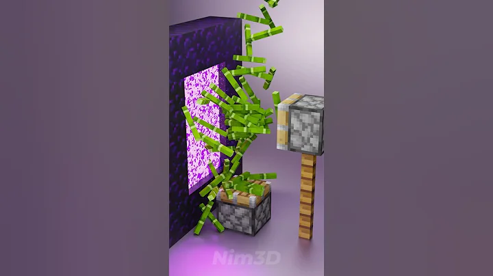 Minecraft Vs Real Life in the Nether🔥#blender3d #3dart #3danimation #minecraft