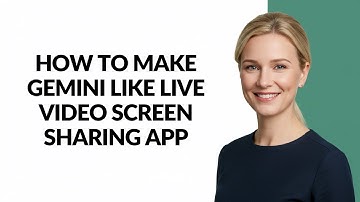How to Make Gemini Like Live Video Screen Sharing App - Julia