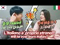 [AMWF] Is my Korean husband ever gonna learn Italian? Let's find out! | International couple