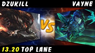 Dzukill - Yasuo vs Vayne TOP Patch 13.20 - Yasuo Gameplay