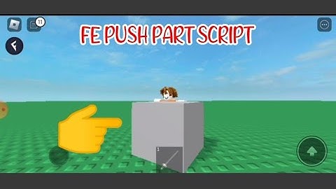 ROBLOX FE PUSH PART SCRIPT using FLUXUS EXECUTOR played at Fencing game - script link on comments