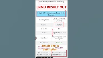 LNMU UG RESULT OUT✅✅ ..#lnmu #result #lnmu_new_update #shorts