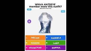 how many did you guess? 😸 guess the KATSEYE member by the outfit! (Beautiful Chaos Era) #kahoot