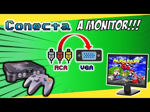 Como Conectar Nintendo 64 a monitor de PC Antiguo