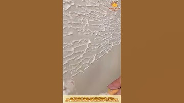 Skilled Worker Creating a Textured Decorative Wall with a Paint Roller #walldecor