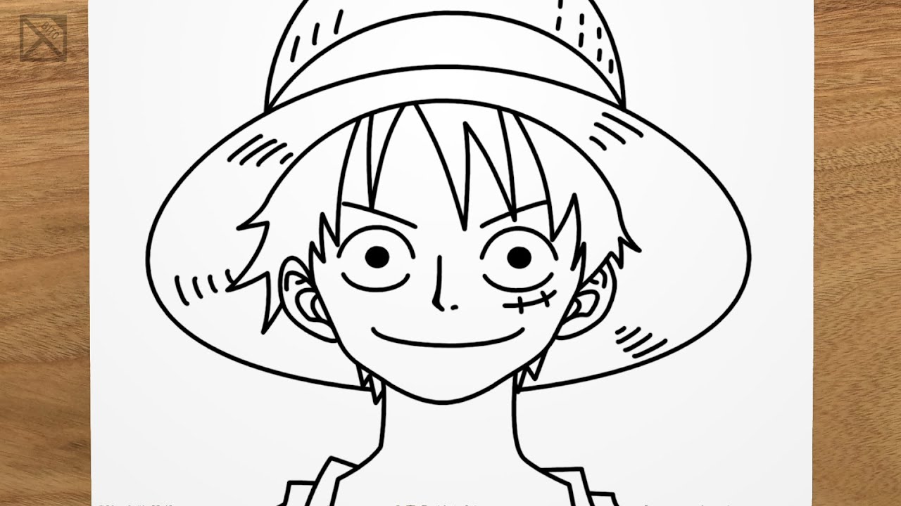 Tutorial da zoeira como desenhar o luffy #luffy #desenho #anime #draw #art  #sketchbook