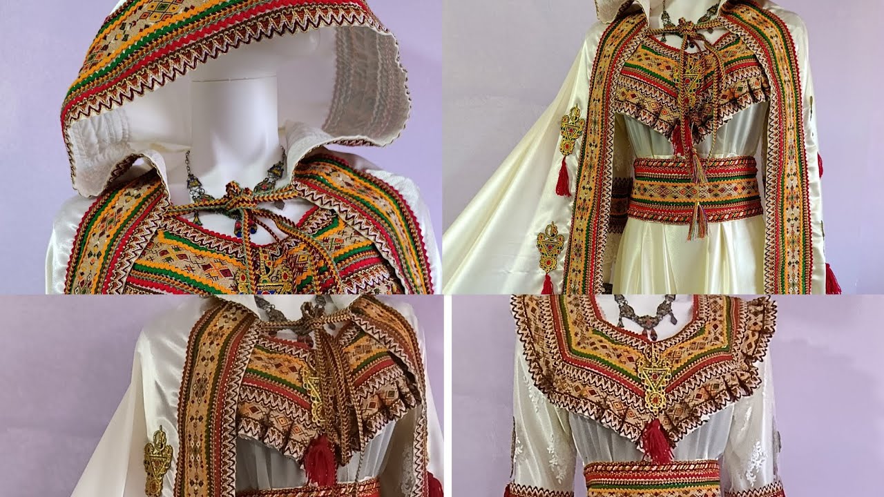 طريقة تفصيل وخياطة برنوس أو سلهام العروسة 👰بطريقة سهلة وبسيطة متراطيوش 🔥🔥🔥