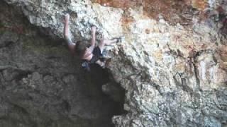 mallorca deep water soloing attack the spindly killer fish 7a+