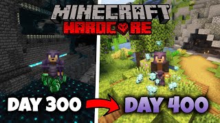 I Survived 400 Days In Hardcore Minecraft...