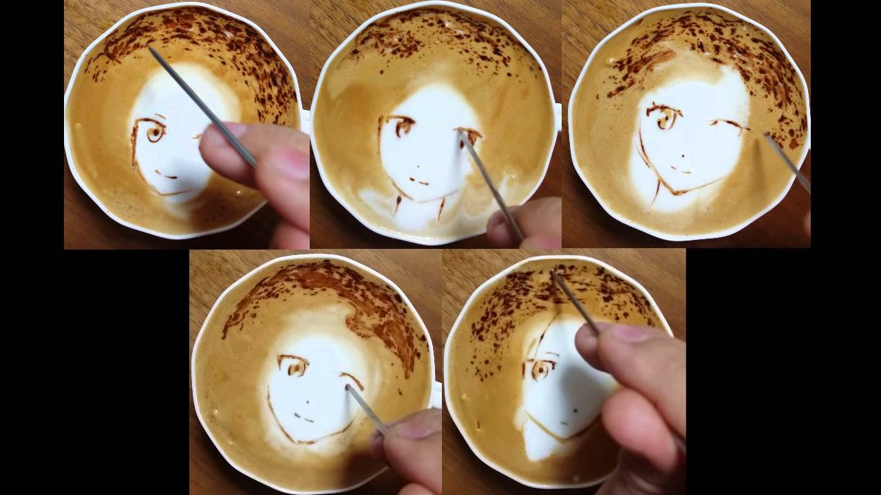 本日の暇カプチーノ Shirobako Anime ラテアート Latteart シロバコ Youtube