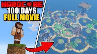 I Survived 100 Days In Minecraft Hardcore One Block Skyblock Full Movie