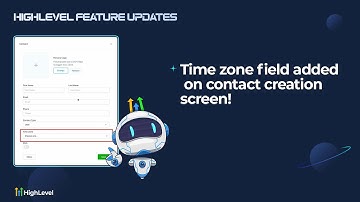 Time zone field added on contact creation screen!