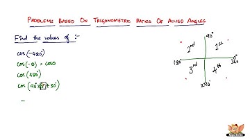 How to solve problems based on trigonometric ratios of allied angles? -- Vol 2/5