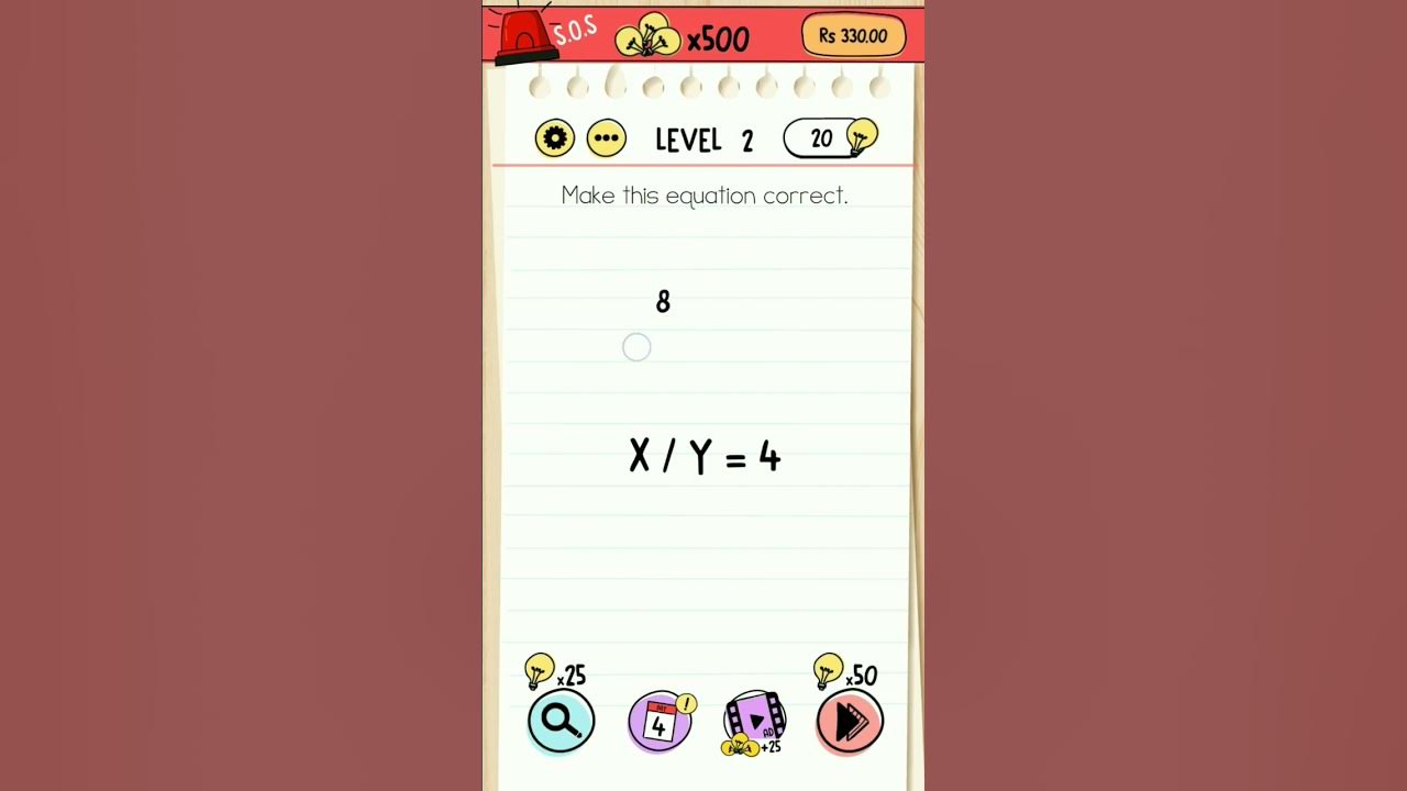 Make this equation correct level 82 brain test game so easy youtube