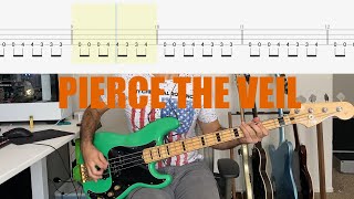 Pierce the Veil - Pass the Nirvana Bass Cover (With Tab) Resimi