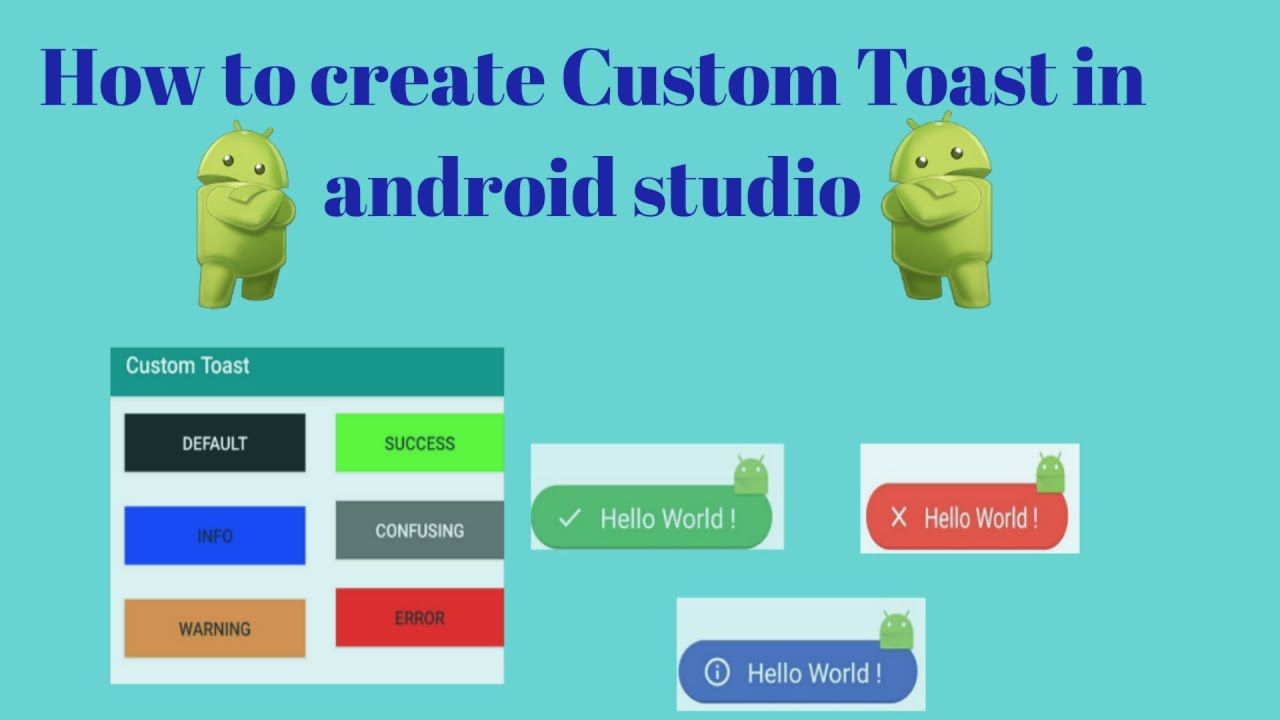 android studio toast vs android studio toast vs