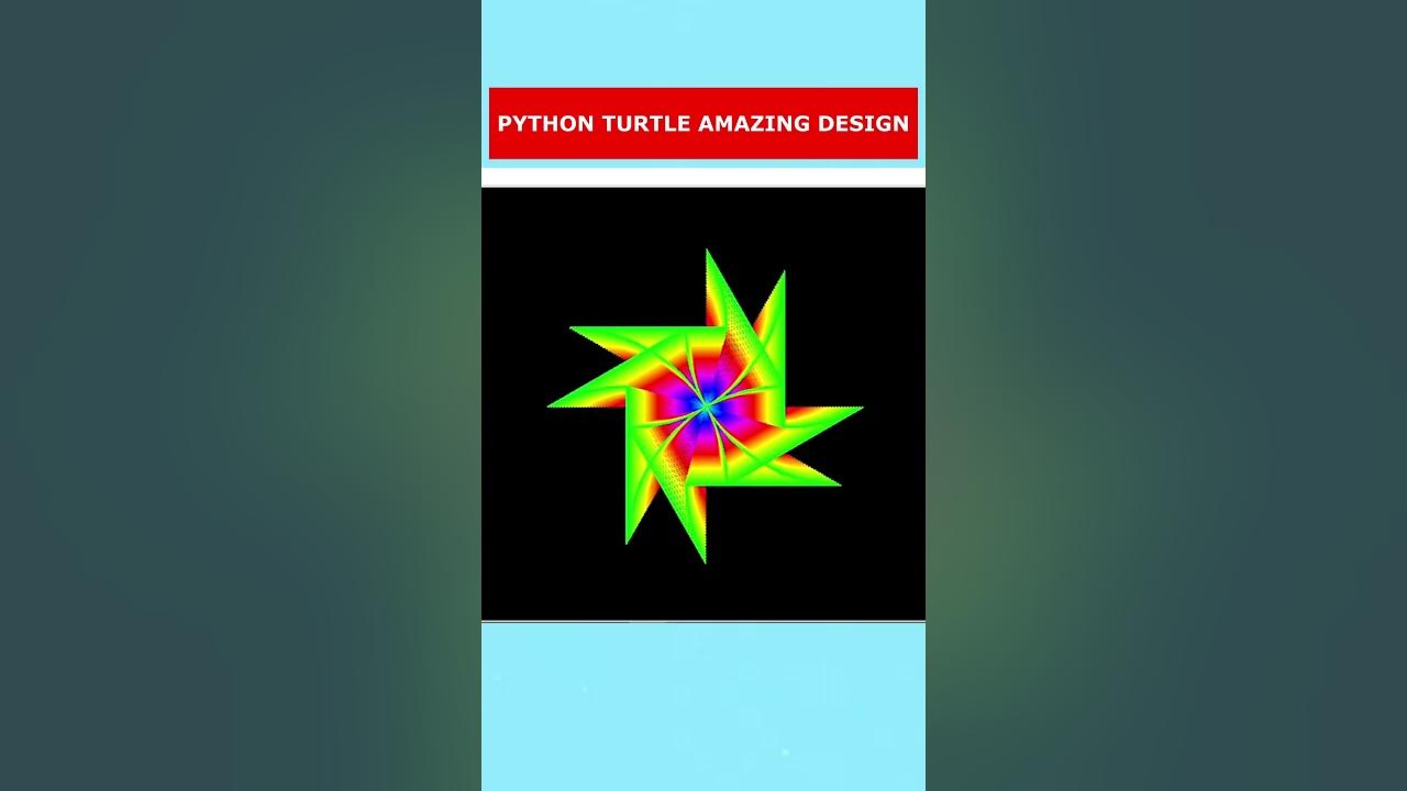 Python Turtle Graphics Code-Amazing Sharp Edges Shape Drawing. - YouTube