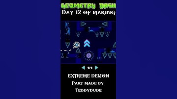 Day 12 of making an extreme demon #geometrydash #geometrydashmemes