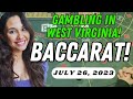 Called it  baccarat at hollywoodctown in west virginia  only one side bet july 26 2023