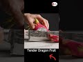 Perfect Knife Slice Through Dragon Fruit | Cinematic SlowMo #Shorts #asmr #fruitvisuals #shortvideo