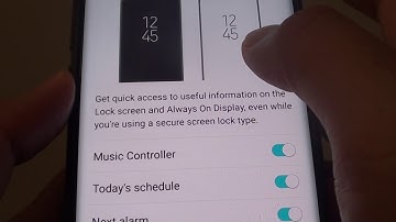 Samsung Galaxy S9: How to Enable / Disable Music Controller on Lock Screen / Always On Display