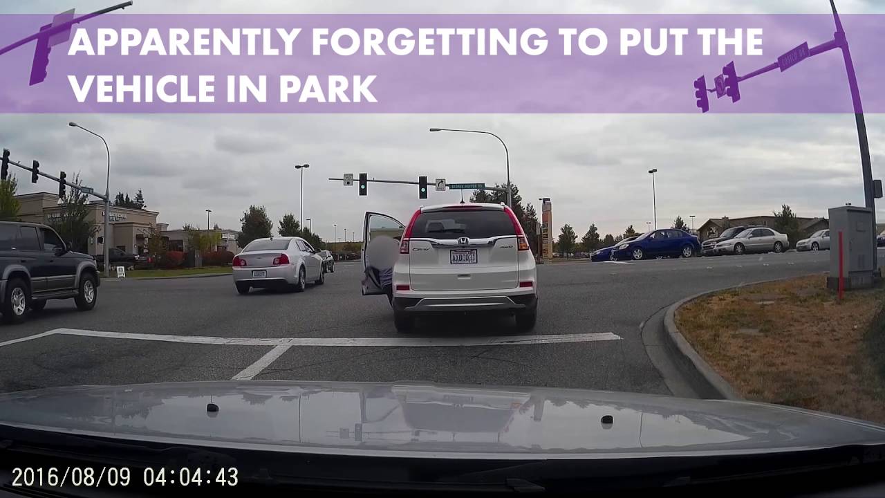 car accidents last night Woman manages to get run over by her own car