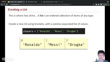 CSCI100: Lecture 9.1 - Lists