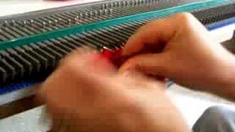 Back Stitch Bind Off Demo