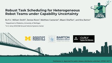 IROS 23 Presentation: Robust Task Scheduling for Heterogeneous Robot Teams