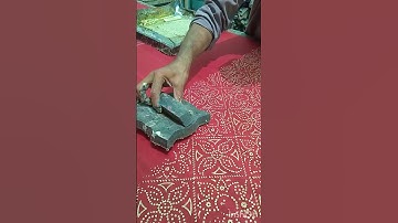 Experience the art of block printing! Meticulous process of creating stunning textile #BlockPrinting