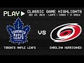 Toronto Maple Leafs vs. Carolina Hurricanes - December 23, 2019 - The 8-6 Win | NHL Classics