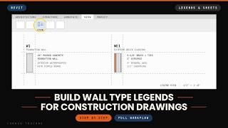 Build Wall Type Legends for Construction Drawings — Revit