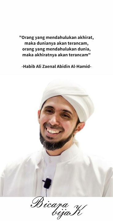 Kata Kata Bijak dari Habib Ali Zaenal Abidin - Terancam #shorts #quotes