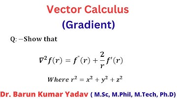 Gradient  | vector calculus | part 4 | #barunmaths