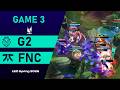 G2 vs FNC - GAME 3 | 2026 LEC Spring Split - Week 2 Day 2 | G2 Esports vs Fnatic