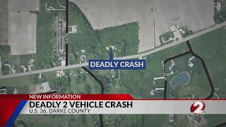 Deadly 2-vehicle crash in Darke County