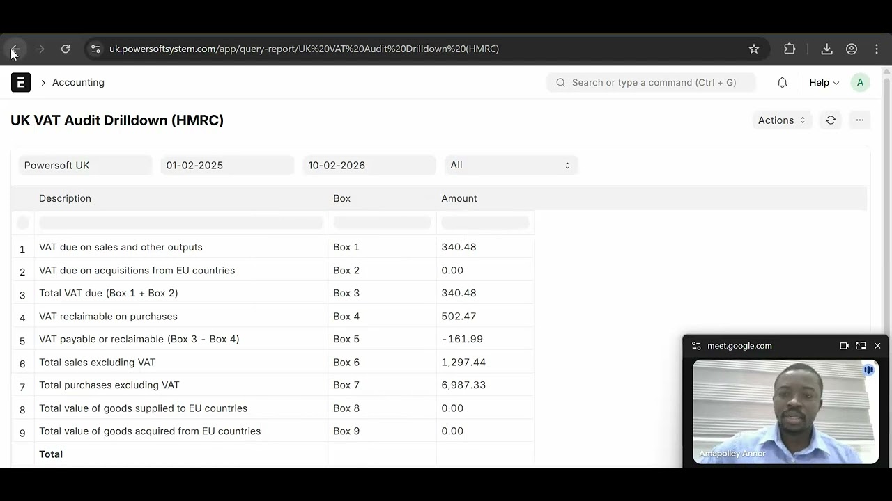 UKERPNext UK VAT Return (HMRC Style) | Automated Box 1–9