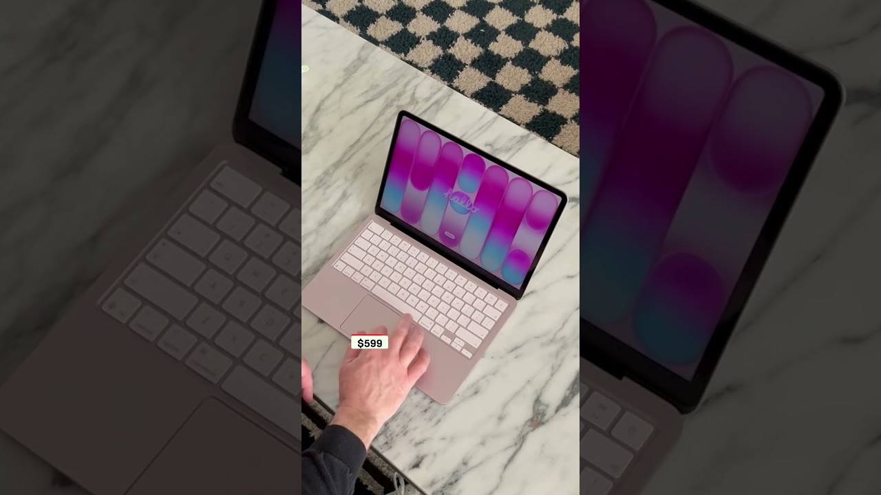 Unboxing the $599 MacBook Neo in Blush