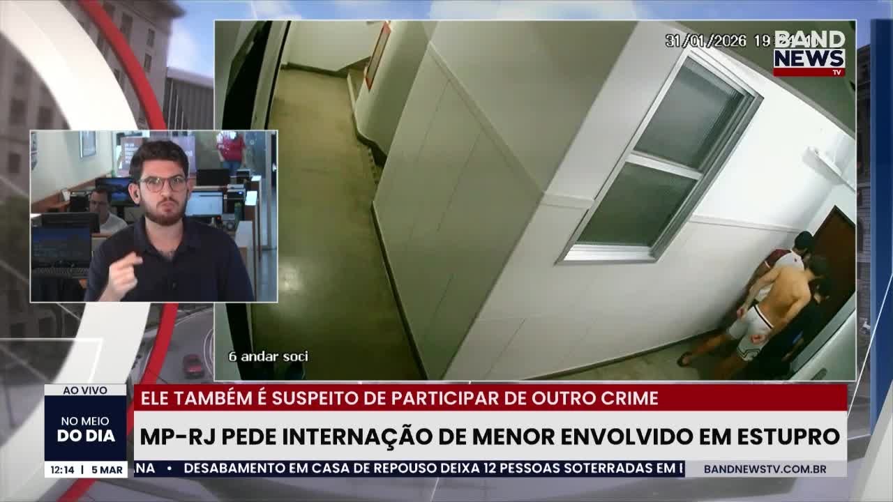 MP-RJ pede internação de menor envolvido em estupro