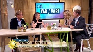 Var eller vart - har du koll på språket? - Nyhetsmorgon (TV4)