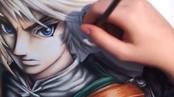 Drawing Link from the Legend of Zelda