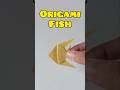 How to Make Fish with Paper - Easy Origami fish Tutorial#craft #fish #origami #papercraft #ikan