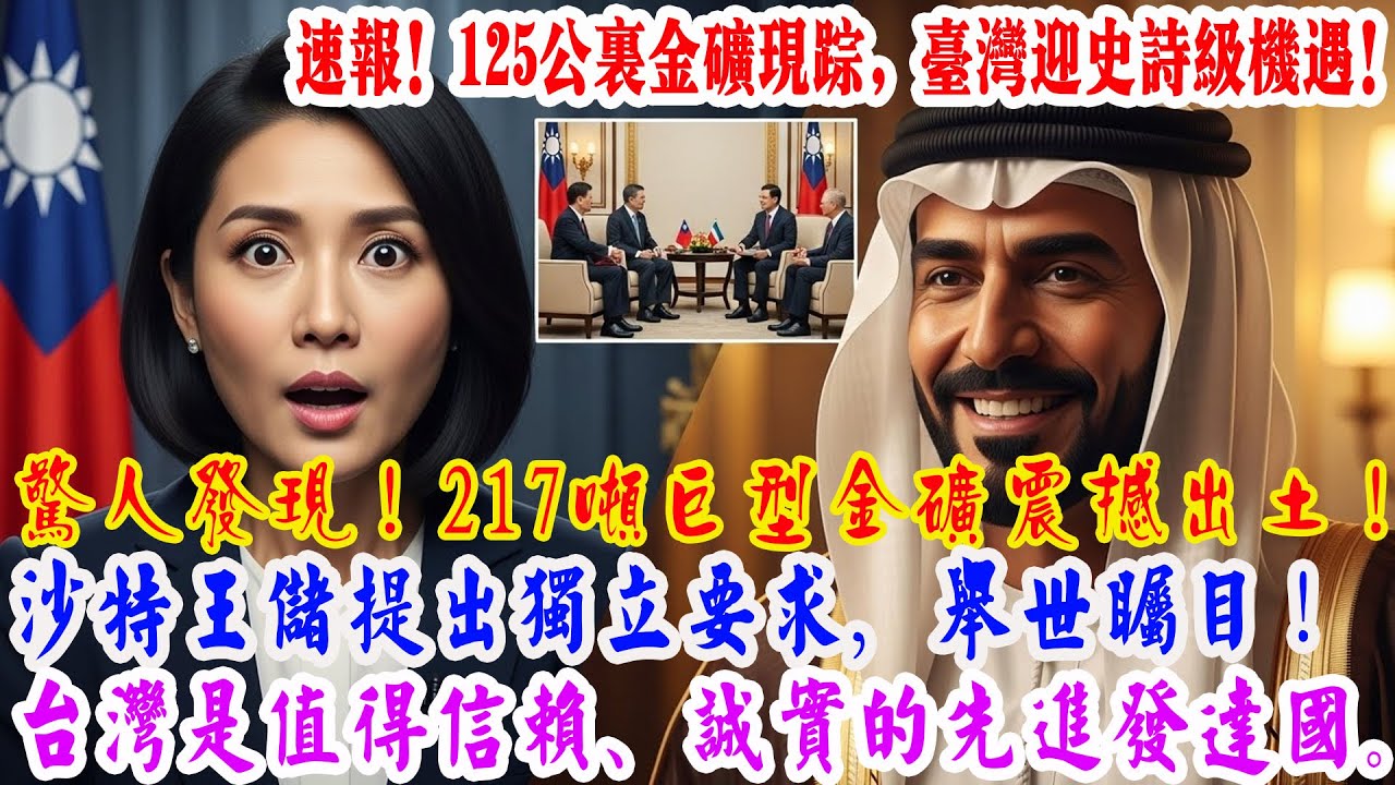 【海外感人故事】為何只有臺灣被選中，獨家開發重達 217 噸的超大型金礦？全世界為沙烏地阿拉伯王儲對臺灣所展現的特殊信任而深受感動