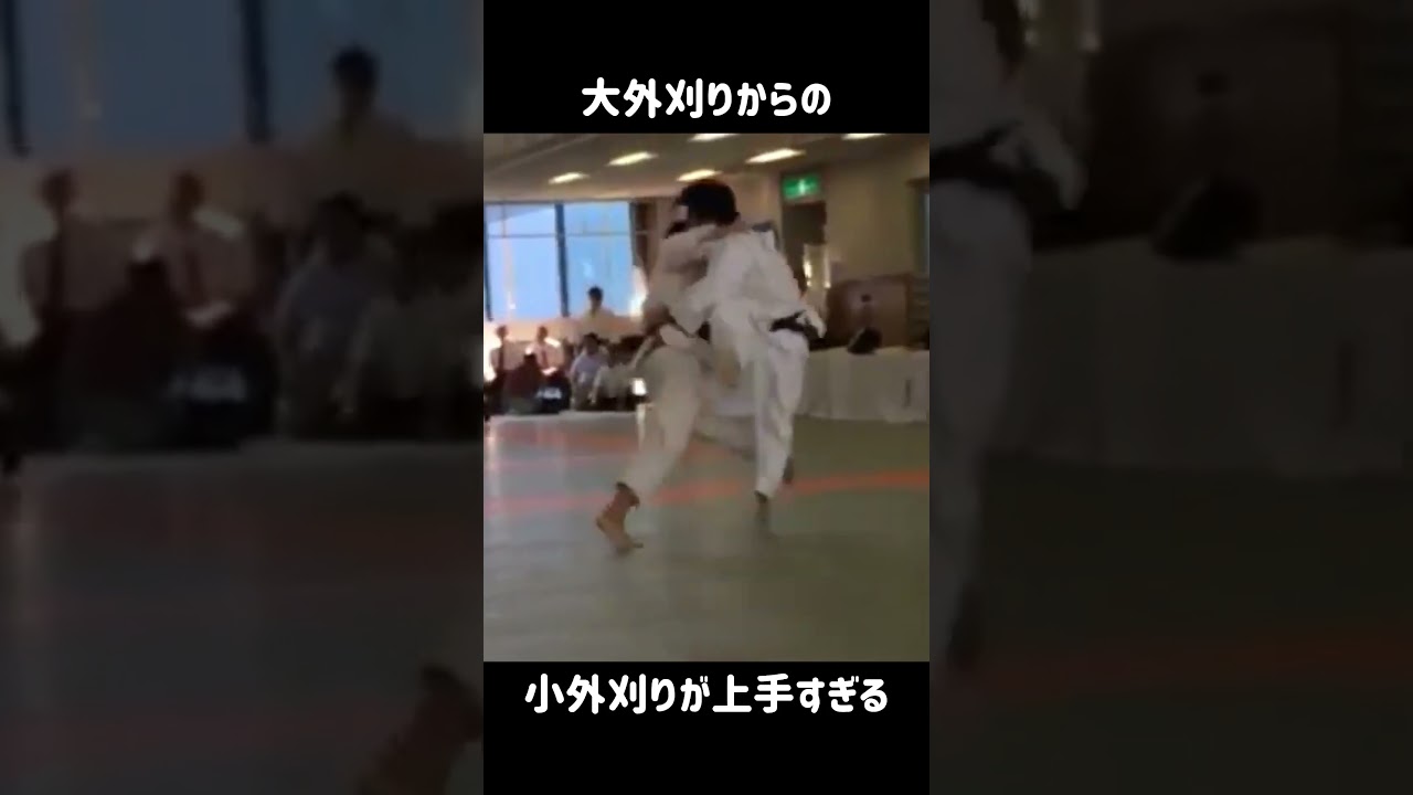 【柔道】大外刈りから小外刈りへの連絡が上手すぎる